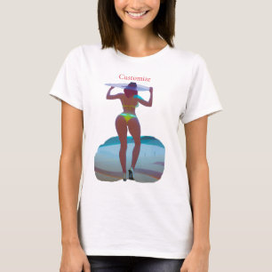 Bikini Booty Beach Girl Thunder_Cove T-Shirt