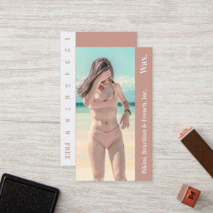 Bikini Brazilian French Wax Photo Loyalty Card