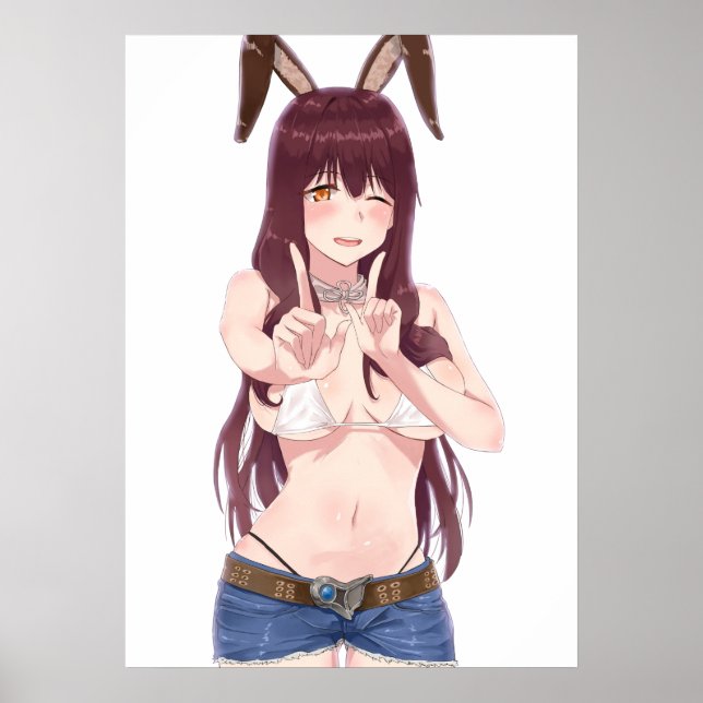 Bikini Bunny Hottie Poster (Front)