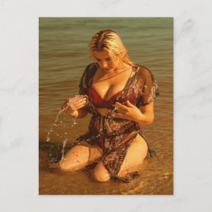 Bikini fashion Model Photo Postcard