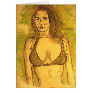 bikini girl art
