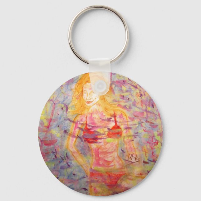 bikini girl keychain (Front)