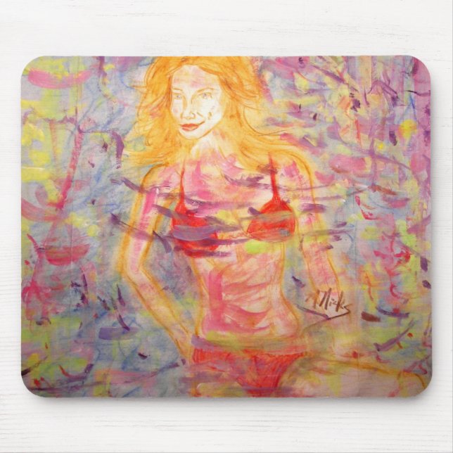 bikini girl mouse pad (Front)