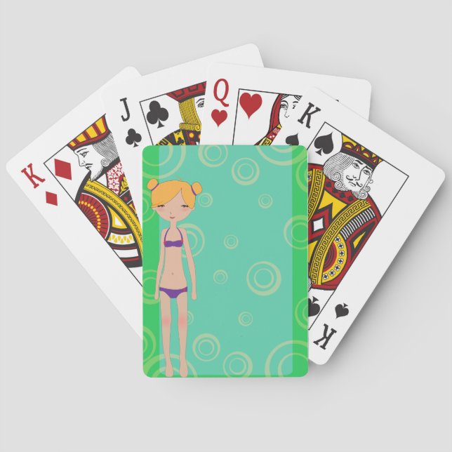 Bikini Girl Playing Cards (Back)