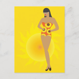 Bikini Girl Postcard
