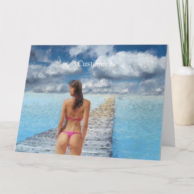 Bikini Girl Thunder_Cove  Card (Front)