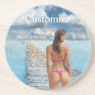 Bikini Girl Thunder_Cove Coaster