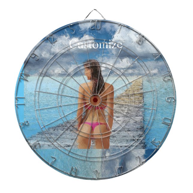 Bikini Girl Thunder_Cove  Dartboard (Front)
