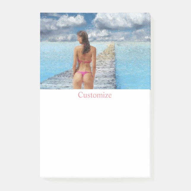 Bikini Girl Thunder_Cove Post-it Notes (Front)