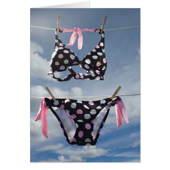 Bikini Hanging On A Clothesline (Front)
