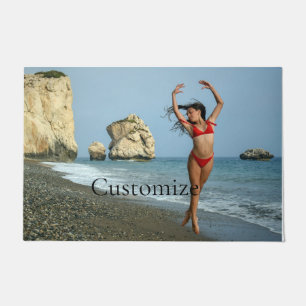 Bikini Model Dancing Thunder_Cove Doormat