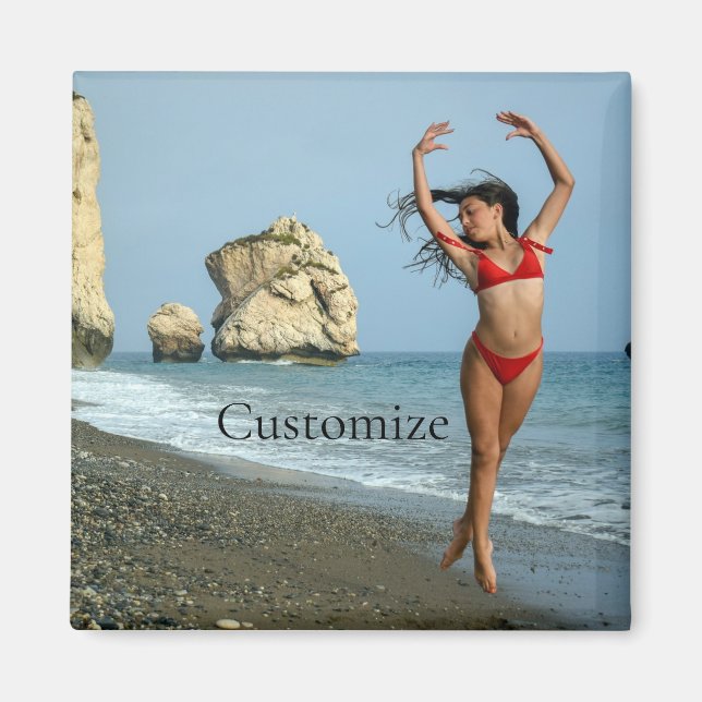 Bikini Model Dancing Thunder_Cove Magnet (Front)