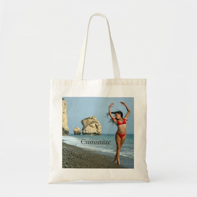 Bikini Model Dancing Thunder_Cove Tote Bag (Front)