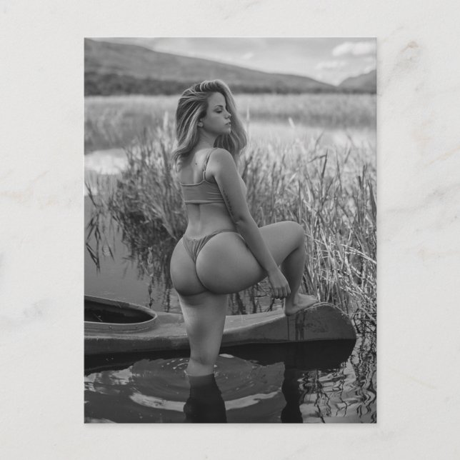 Bikini Model Photo Postcard (Front)