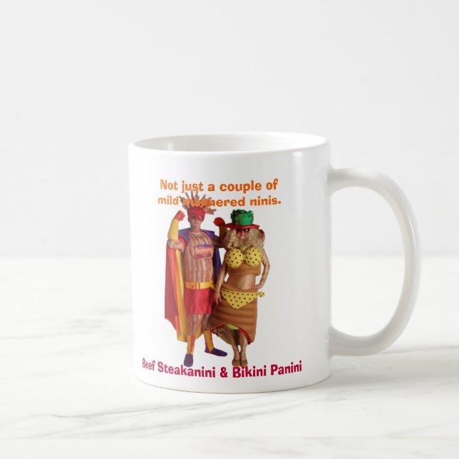 Bikini Panini & Beef Steakanini Mug (Right)