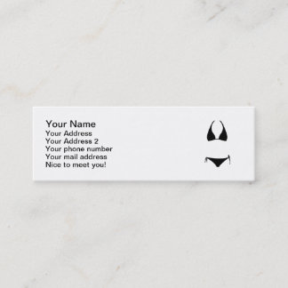 Bikini swimwear mini business card