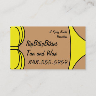 Bikini Yellow Business Card
