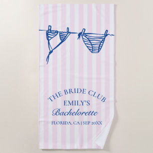 Bikinis Coastal Bachelorette Weekend Beach Towel