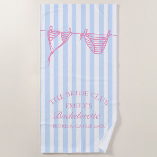 Bikinis Coastal Bachelorette Weekend Beach Towel