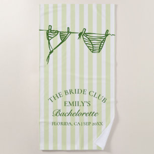 Bikinis Coastal Bachelorette Weekend Beach Towel