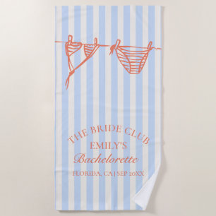 Bikinis Coastal Bachelorette Weekend Beach Towel