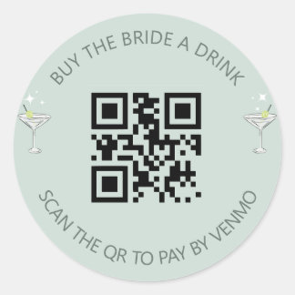 Bikinis & Martinis Bachelorette Drink Sticker