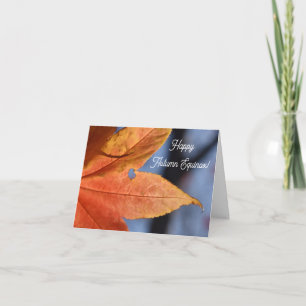 Bilan de l'automne Bénédiction pliée Carte de voeu