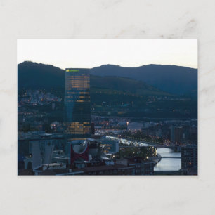 Bilbao al atardecer postcard