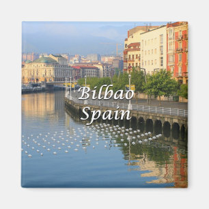Bilbao, Basque Spain (caption) Magnet