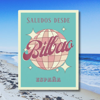 Bilbao Espagne España Retro Carte postale Vintage