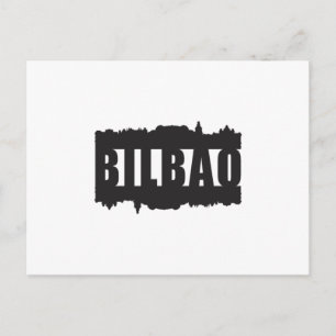 Bilbao Spain City Skyline Cityscape Trip Gift Idea Postcard