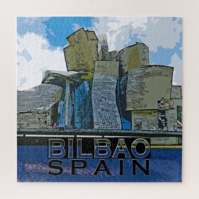 Bilbao Square Puzzle. Jigsaw Puzzle (Vertical)