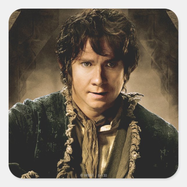 BILBO BAGGINS™ Character Poster 1 Square Sticker (Front)