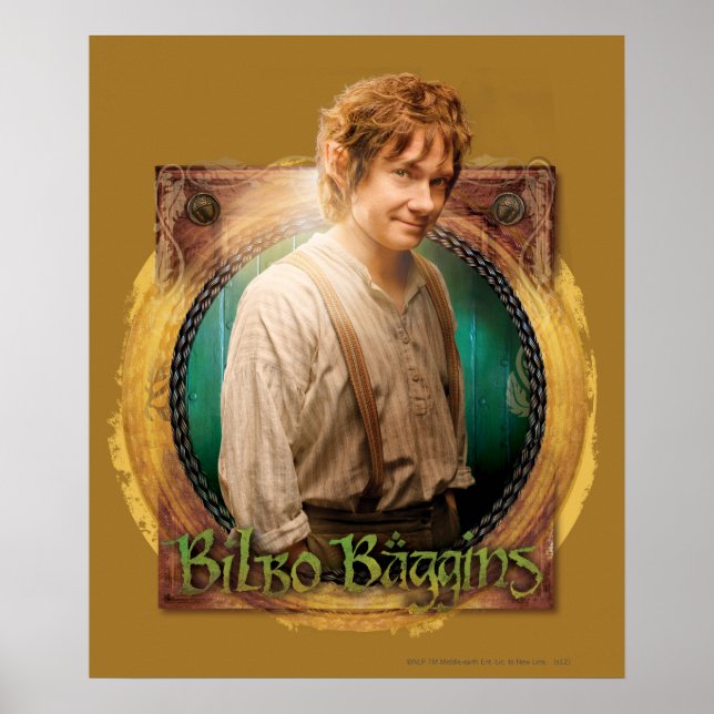 BILBO BAGGINS™ Character with Name Poster (Front)