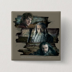 BILBO BAGGINS™, Gandalf, THORIN OAKENSHIELD™ 2 Inch Square Button