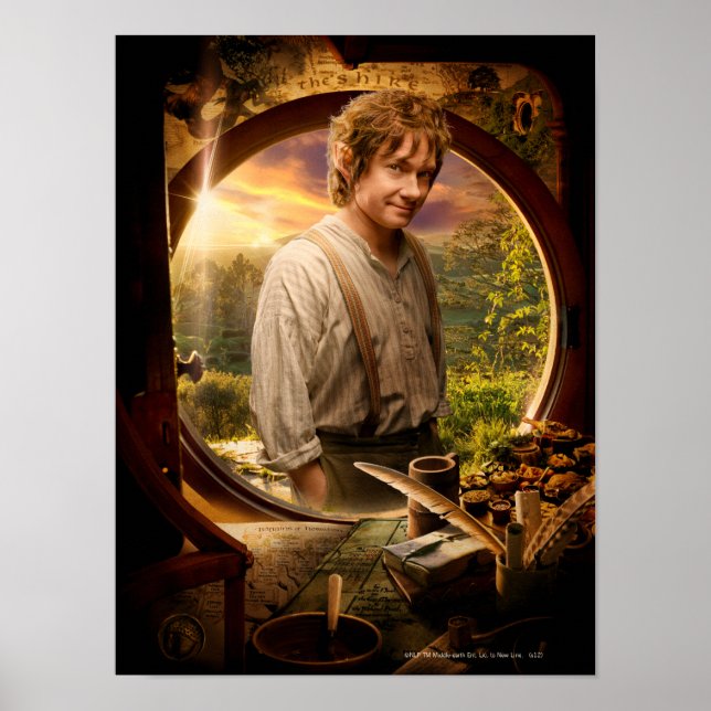 BILBO BAGGINS™ in Shire Collage Poster (Front)