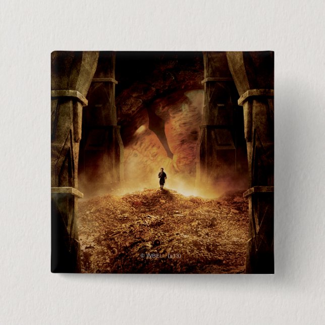 BILBO BAGGINS™ in the Eye of SMAUG™ 2 Inch Square Button (Front)