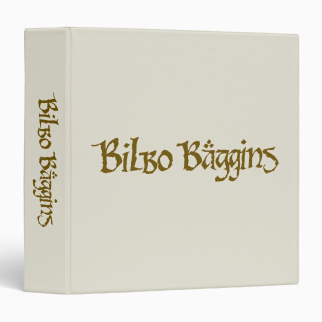BILBO BAGGINS™ Solid Binder (Front/Spine)