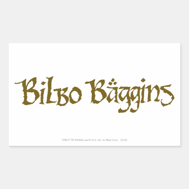 BILBO BAGGINS™ Solid Sticker (Front)