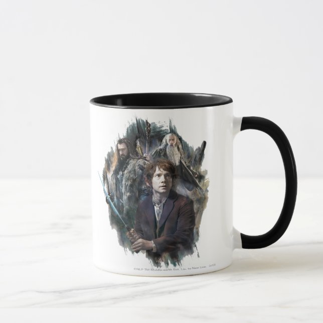 BILBO BAGGINS™, THORIN OAKENSHIELD™, & Gandalf Mug (Right)