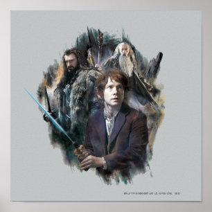 BILBO BAGGINS™, THORIN OAKENSHIELD™, & Gandalf Poster
