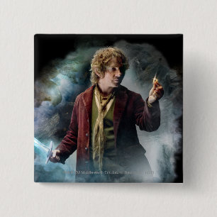 BILBO BAGGINS™ With The Ring 2 Inch Square Button
