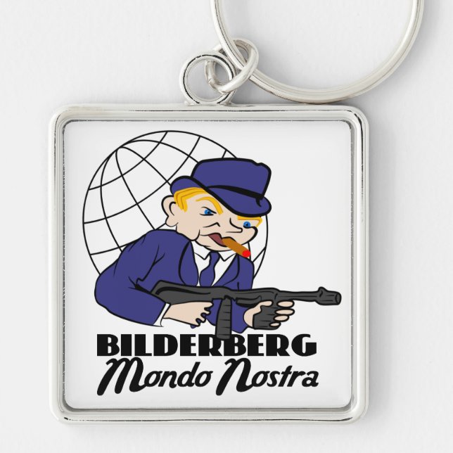 Bilderberg Mondo Nostra Keychain (Front)