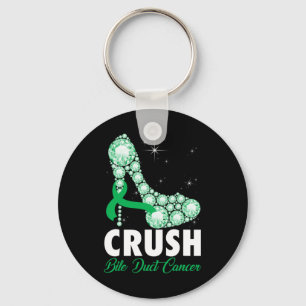 Bile Duct Cancer Awareness High Heel Warrior Survi Keychain