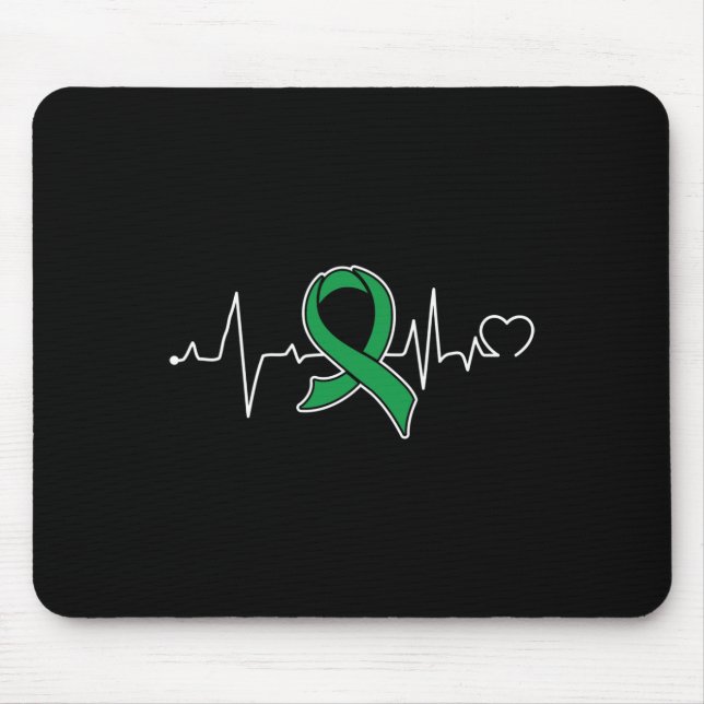 Bile Duct Cancer Awareness Supporter Ribbon  Mouse Pad (Front)