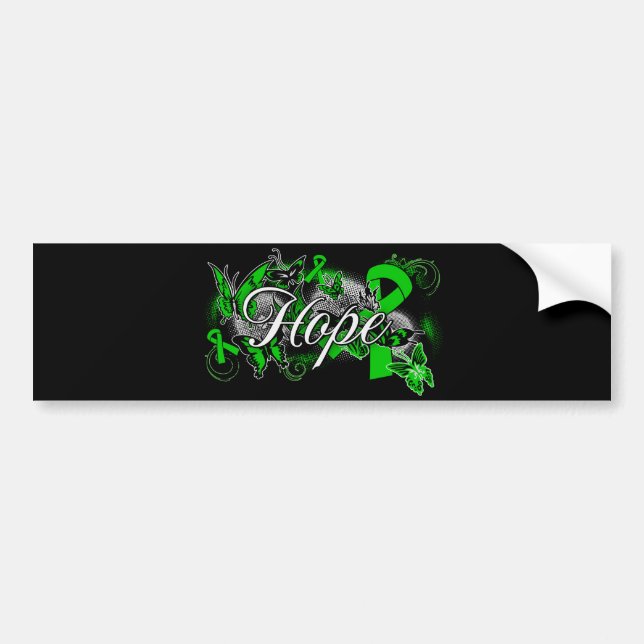 Bile Duct Cancer Hope Garden Ribbon Bumper Sticker (Front)