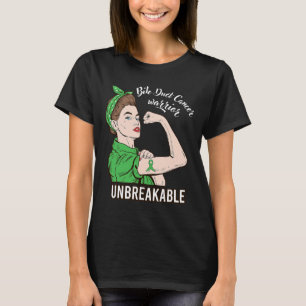 Bile Duct Cancer Warrior Unbreakable Strong Women T-Shirt