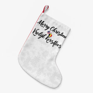 Bilingual Belgian American Xmas Stocking