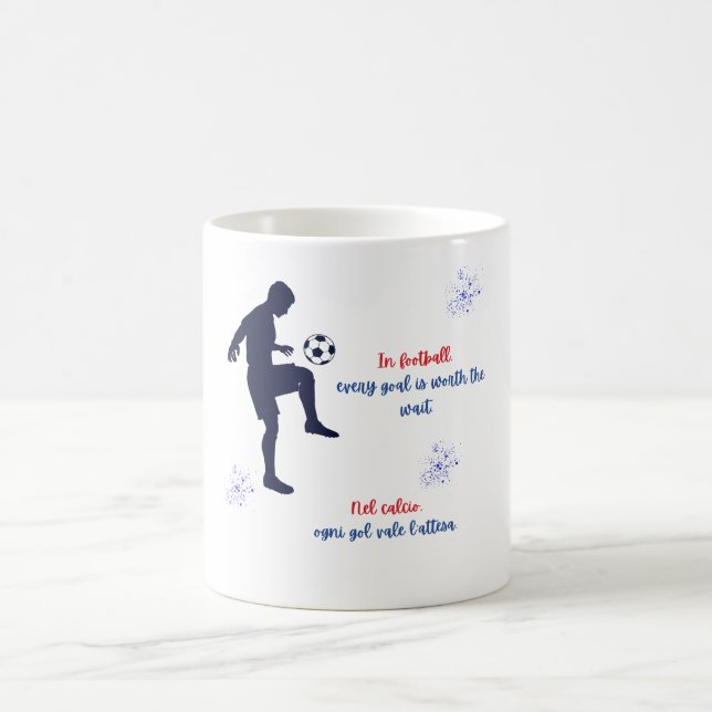 Bilingual Football Design Coffee Mug (Center)