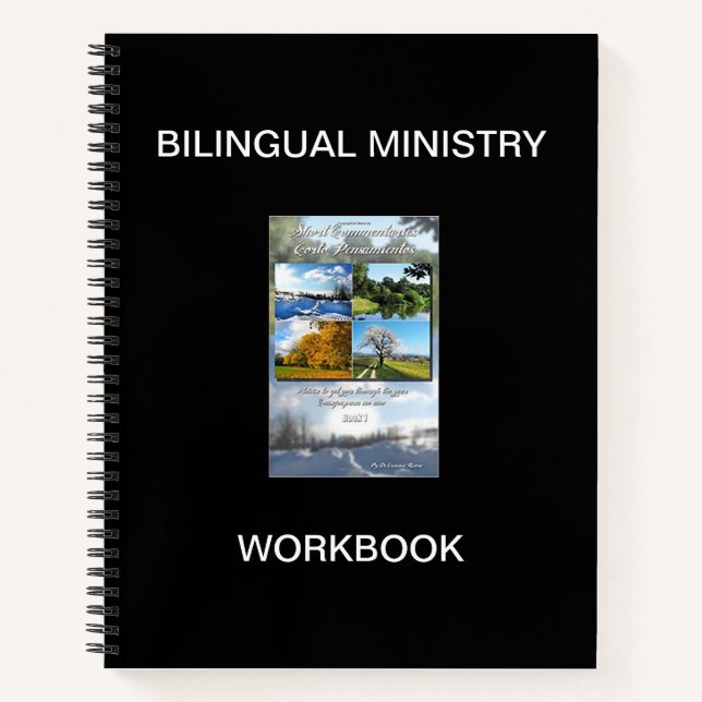 BILINGUAL MINISTRY WORKBOOK NOTEBOOK (Front)